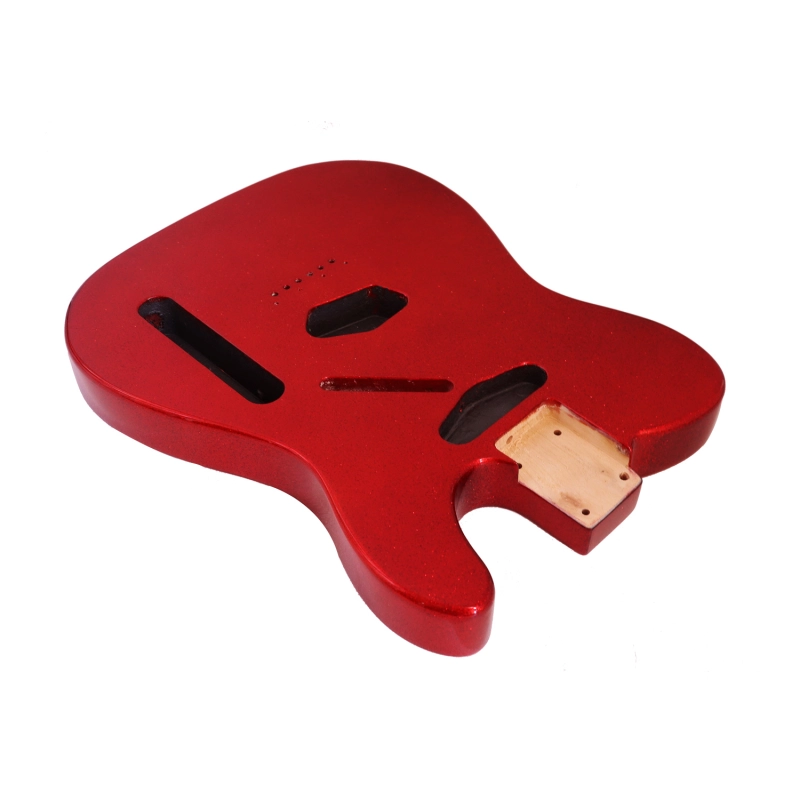 Roasted Poplar Electric Guitar Body Telecaster SS Red Sparkle Color