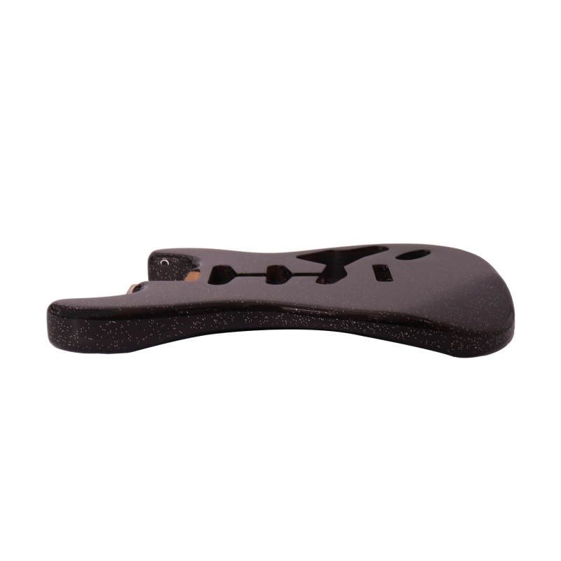 Roasted Poplar Electric Guitar Body Stratocaster SSS Black Sparkle Color