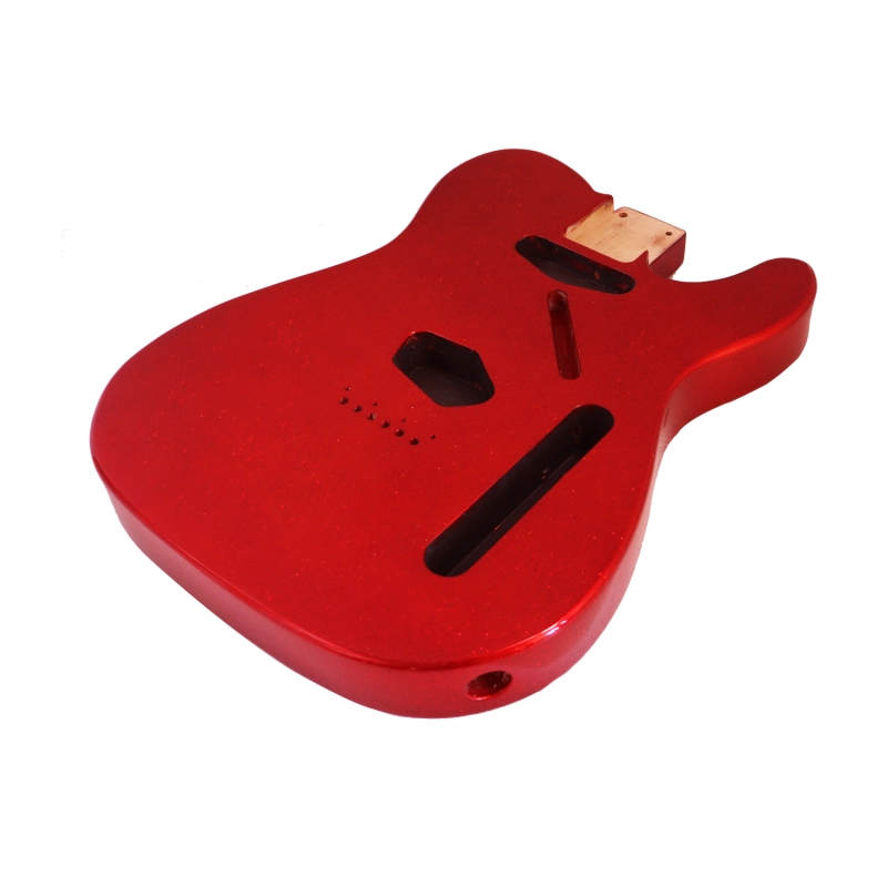 Roasted Poplar Electric Guitar Body Telecaster SS Red Sparkle Color