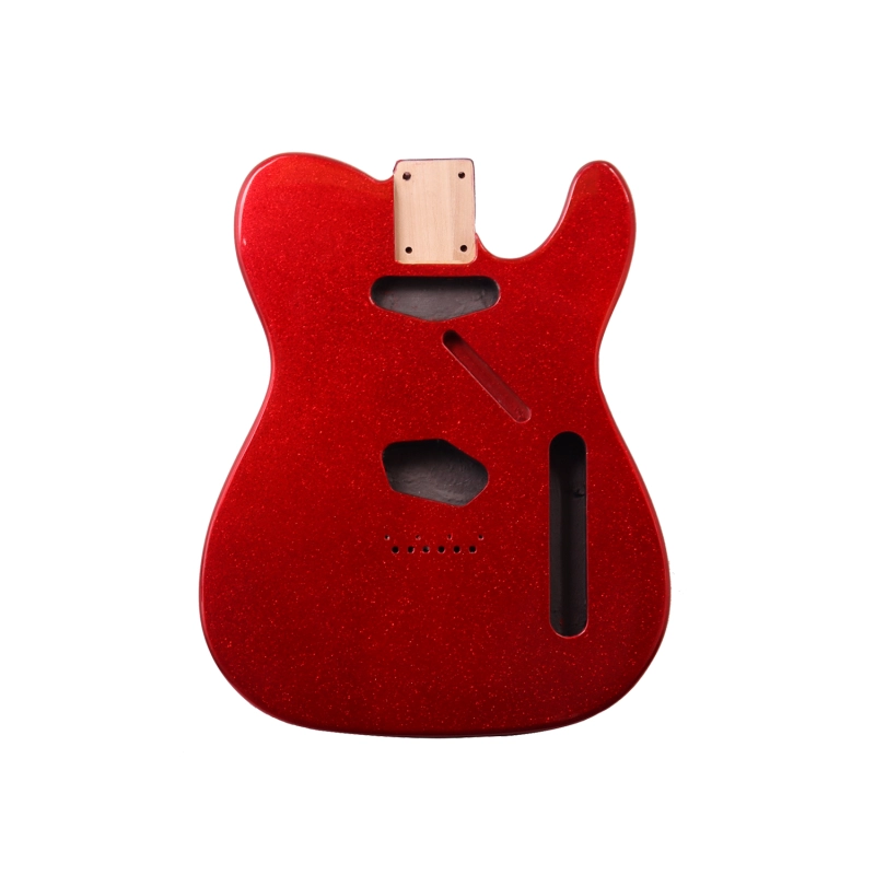 Roasted Poplar Electric Guitar Body Telecaster SS Red Sparkle Color