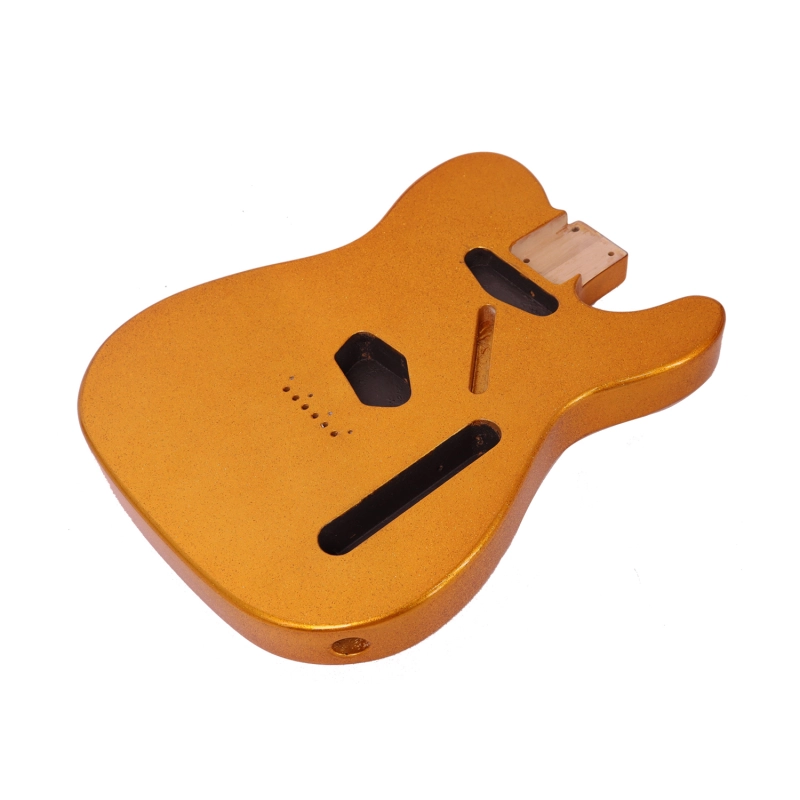 Roasted Poplar Electric Guitar Body Telecaster SS Gold Sparkle Color