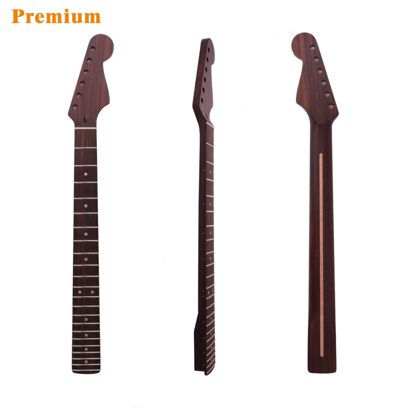 Premium Stratocaster Quarter Sawn Rosewood Guitar Neck Rosewood Fretboard 9.5" Radius 10 mm Holes 22 Frets Satin Finish Master Build