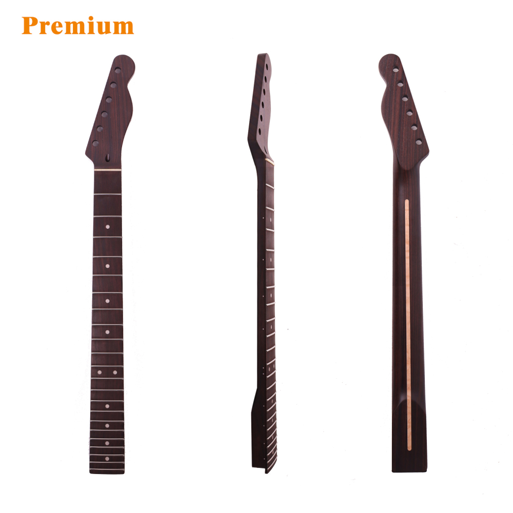 Premium Telecaster Quarter Sawn Rosewood Guitar Neck Rosewood Fretboard 9.5" Radius 10 mm Holes 22 Frets Satin Finish Master Build