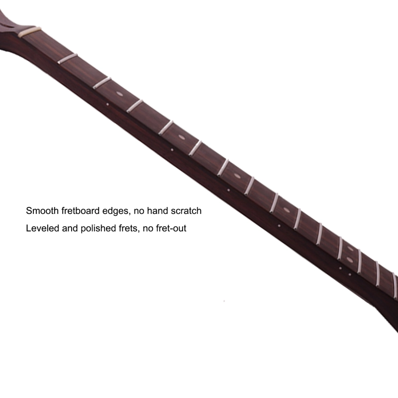 Premium Stratocaster Quarter Sawn Rosewood Guitar Neck Rosewood Fretboard 9.5" Radius 10 mm Holes 22 Frets Satin Finish Master Build