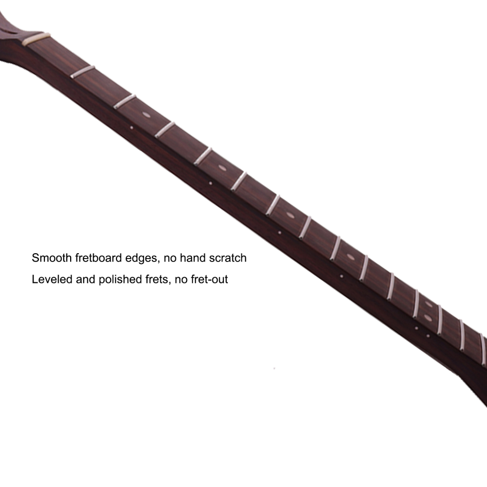 Premium Stratocaster Quarter Sawn Rosewood Guitar Neck Rosewood Fretboard 9.5" Radius 10 mm Holes 22 Frets Satin Finish Master Build