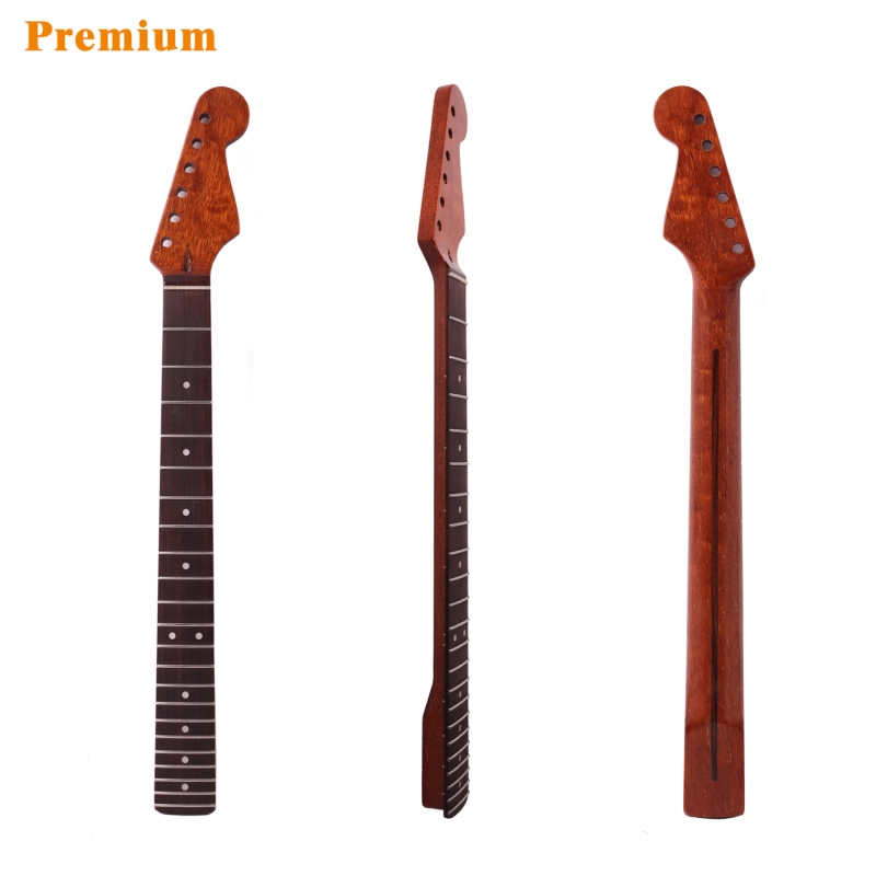 Stratocaster Guitar Neck Rosewood Fretboard Congolese Mahogany Neck 9.5" Radius 10 mm Holes 22 Frets Gloss Finish