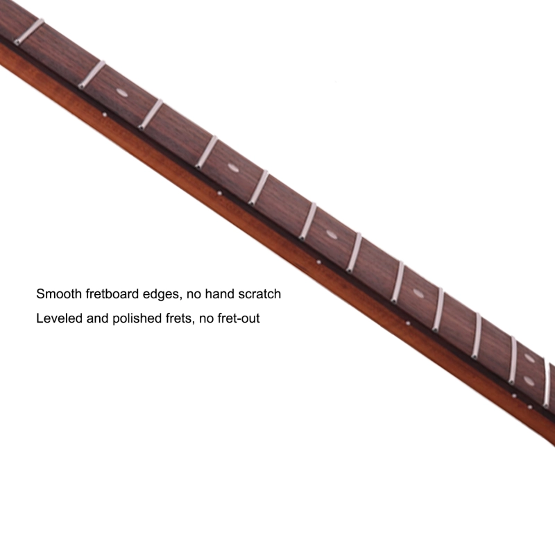 Premium Telecaster Guitar Neck AAAAA Roasted Canadian Flame Maple Fretboard 9.5" Radius 10 mm Holes 22 Frets Satin Finish Master Build
