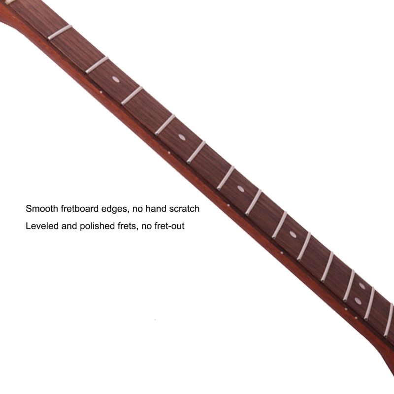 Telecaster  Guitar Neck Rosewood Fretboard Maple Neck 12" Radius 10 mm Holes 22 Frets Gloss Finish Acrylic Block Inlay