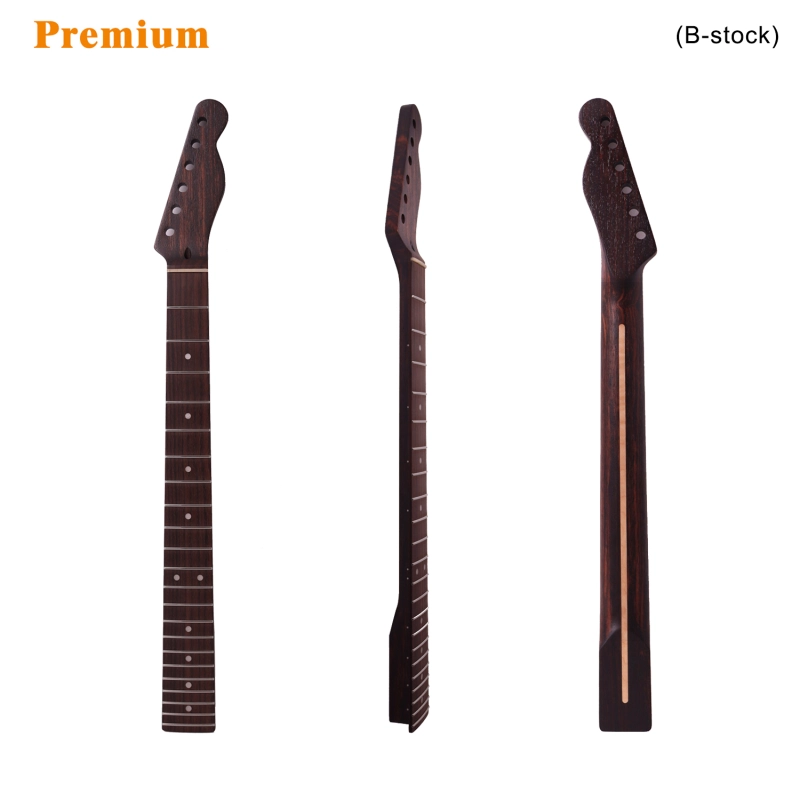【B-Stock】Premium Telecaster Quarter Sawn Rosewood Guitar Neck Rosewood Fretboard 9.5" Radius 10 mm Holes 22 Frets Satin Finish Master Build