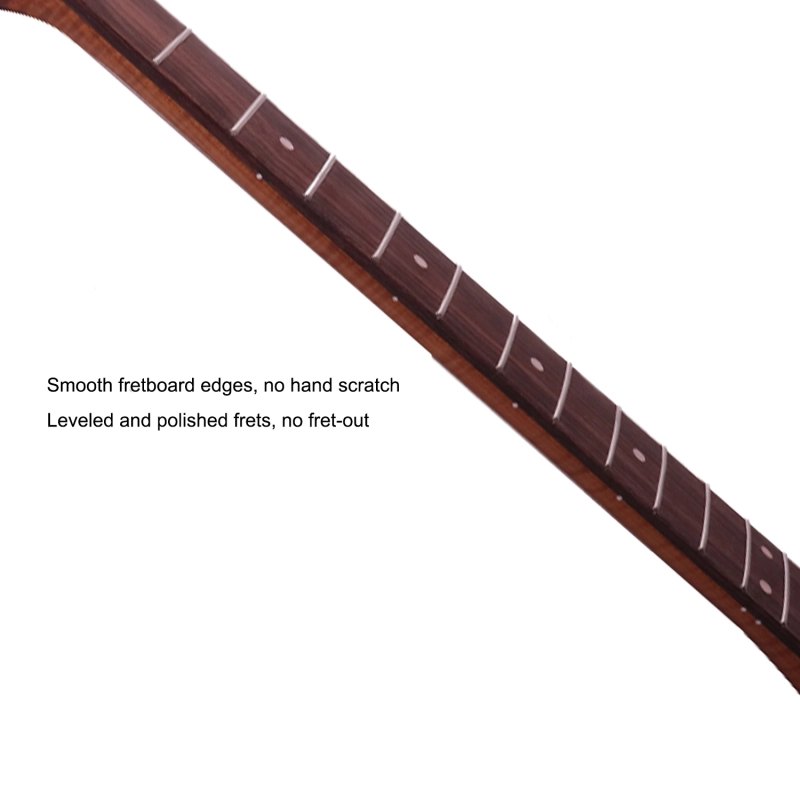 AAAAA Flame Maple  Stratocaster Guitar Neck Rosewood Fretboard Maple Neck 12 Radius10 mm Holes 22 Frets Satin Finish