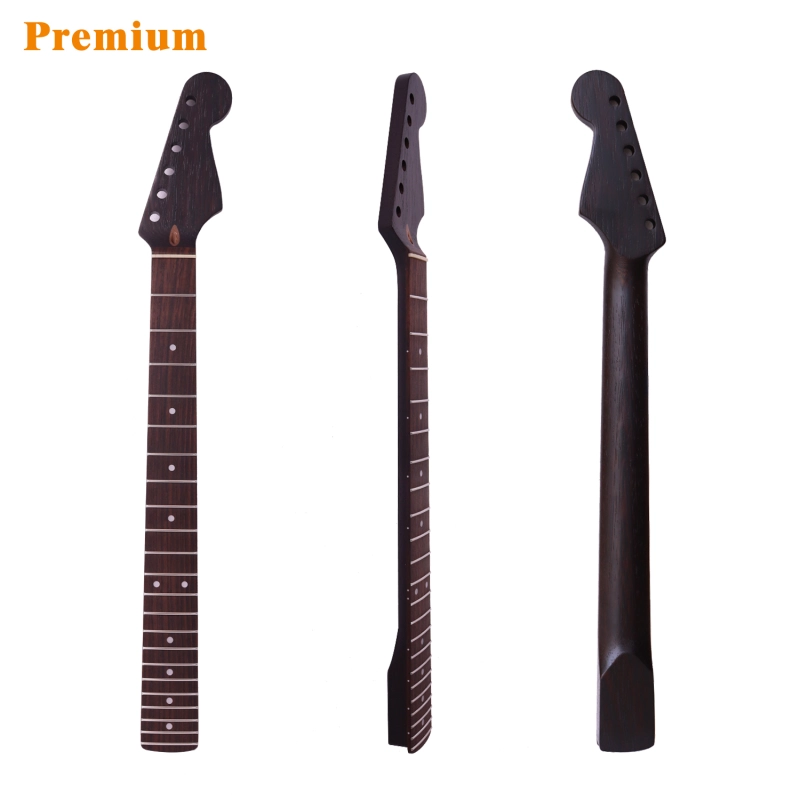 Premium Stratocaster Quarter Sawn Black Wenge Guitar Neck Rosewood Fretboard 9.5" Radius 10 mm Holes 22 Frets Satin Finish Master Build