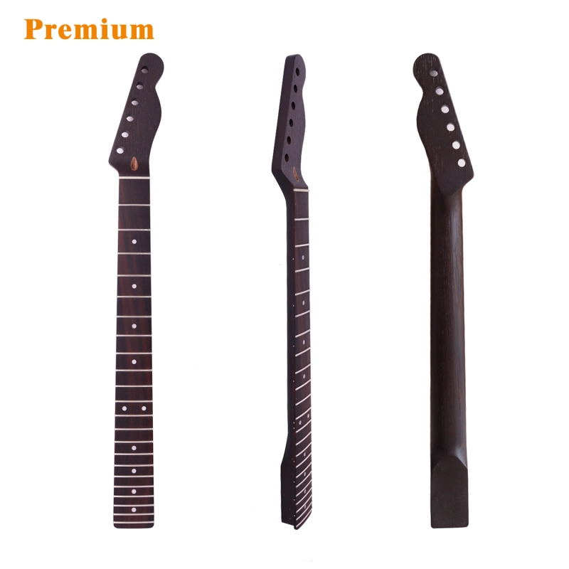 Premium Telecaster Quarter Sawn Black Wenge Guitar Neck Rosewood Fretboard 9.5" Radius 10 mm Holes 22 Frets Satin Finish Master Build