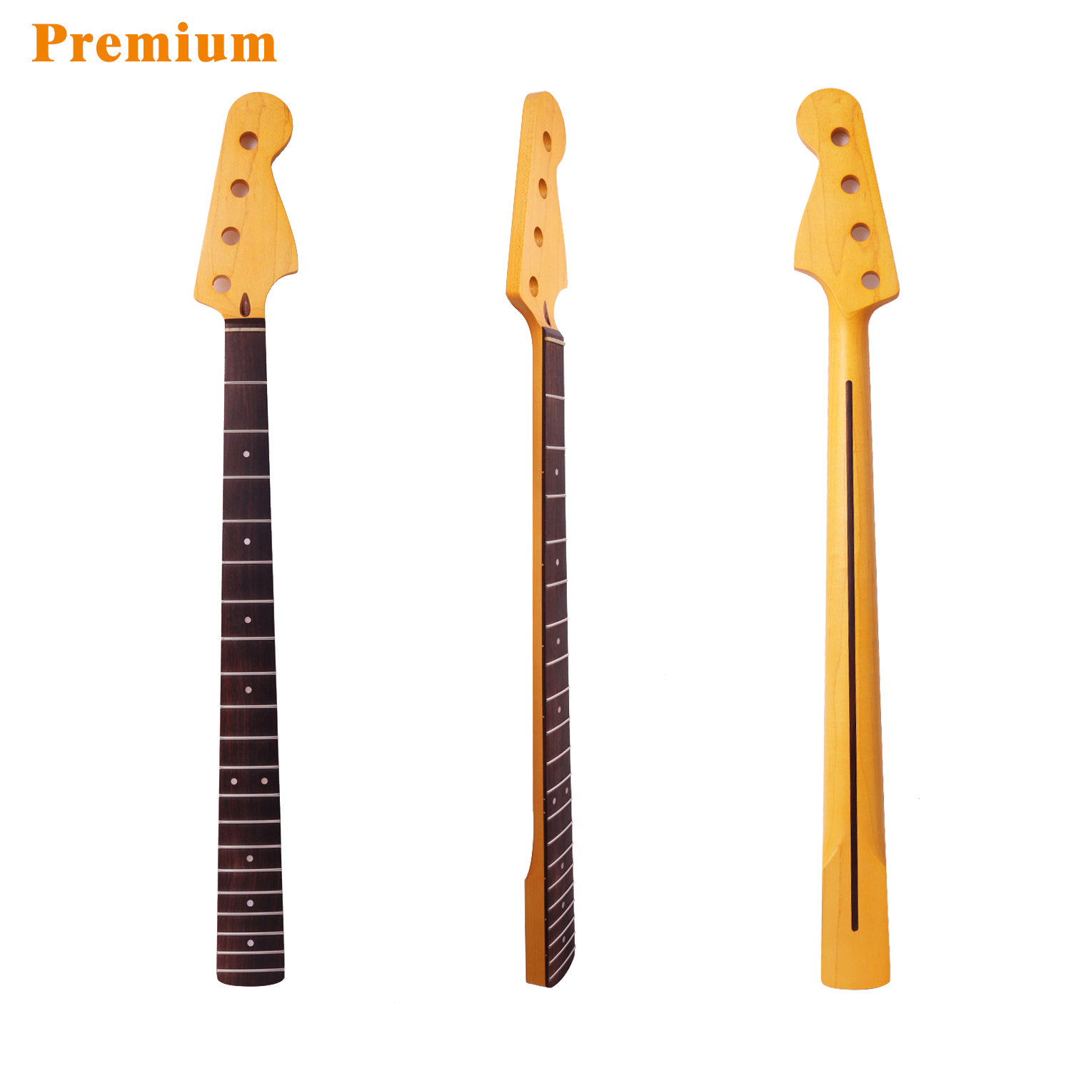 Premium 4 Strings Jazz Bass Guitar Neck Rosewood Fretboard Maple Neck 9.5