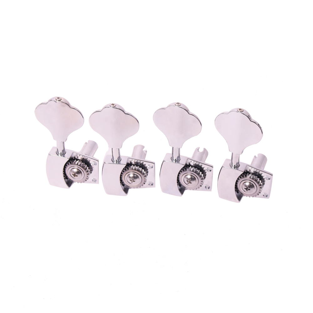 Bass Tuners 4 Right Handed - 1:26 Ratio Open Gear Tuning Key Pegs Machine Head Chrome Finish