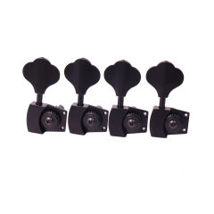 Bass Tuners 4 Right Handed - 1:26 Ratio Open Gear Tuning Key Pegs Machine Head Black Finish