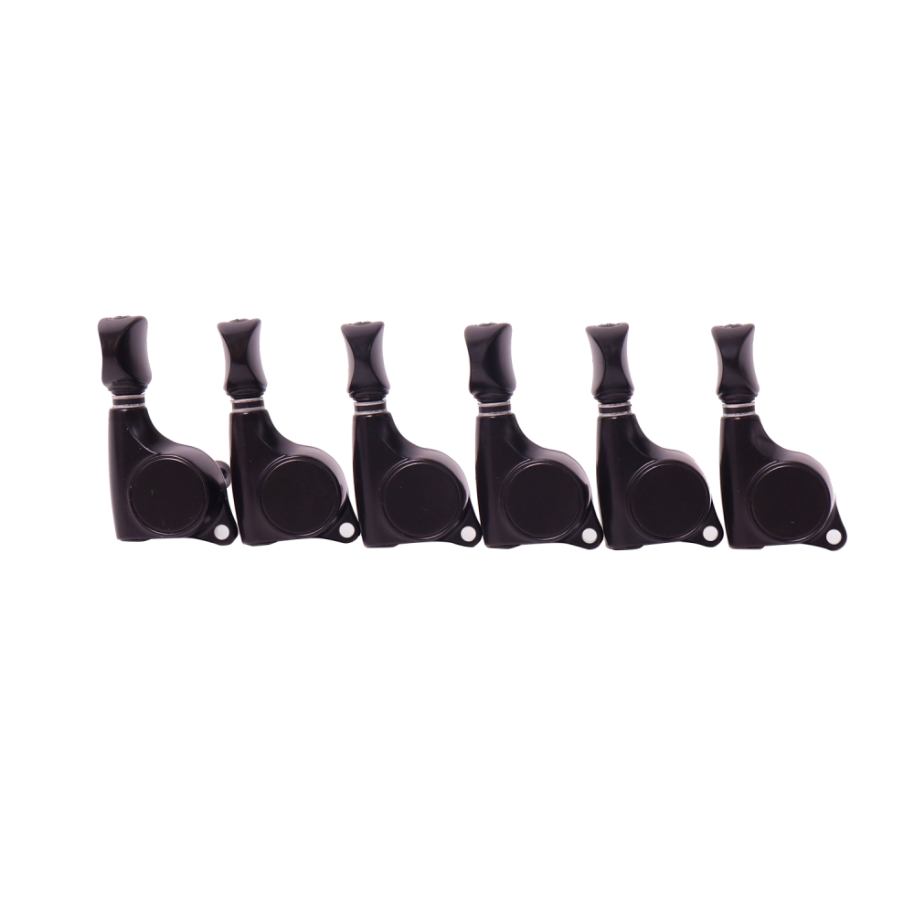 6R Locking Machine Heads Black Finish