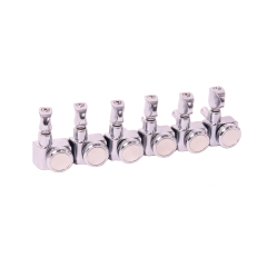 Locking Tuners 6 Right Handed - 1:18 Ratio Lock String Tuning Key Pegs Machine Heads with Oval  Knob Chrome Finish
