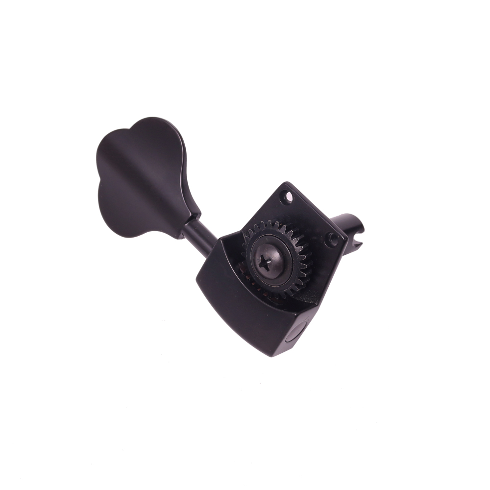 Bass Tuners 4 Right Handed - 1:26 Ratio Open Gear Tuning Key Pegs Machine Head Black Finish