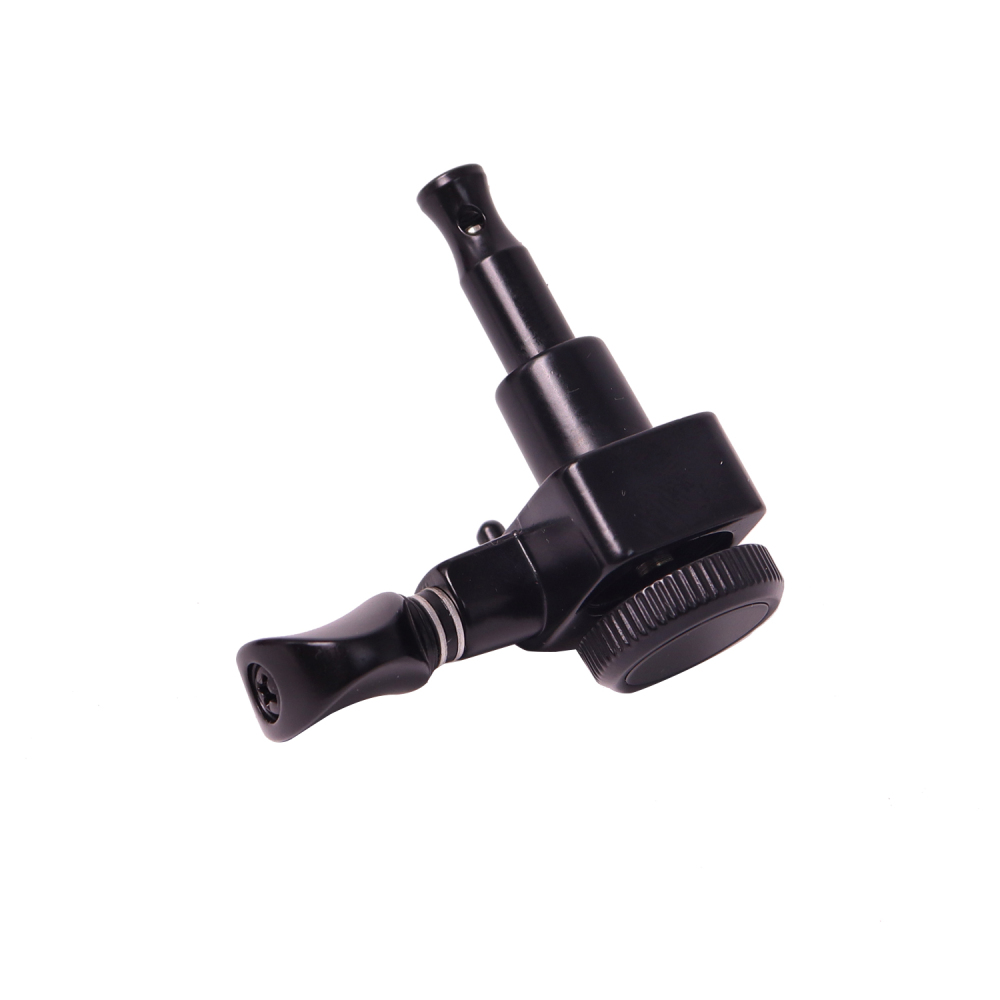 Tuners 6 Right Handed - 1:18 Ratio Tuning Key Pegs Machine Heads with Oval Knob Black Finish