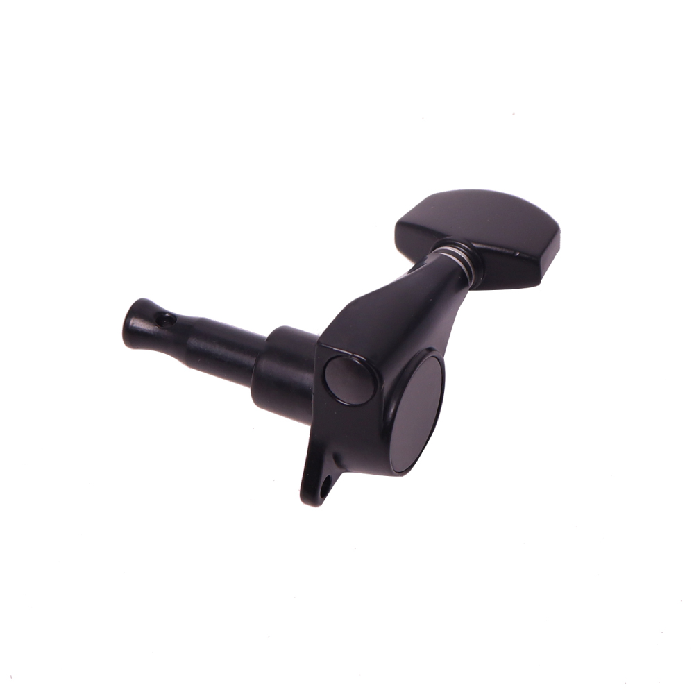 Tuners 6 Right Handed - 1:18 Ratio Tuning Key Pegs Machine Heads with Hexagonal Knob Black Finish