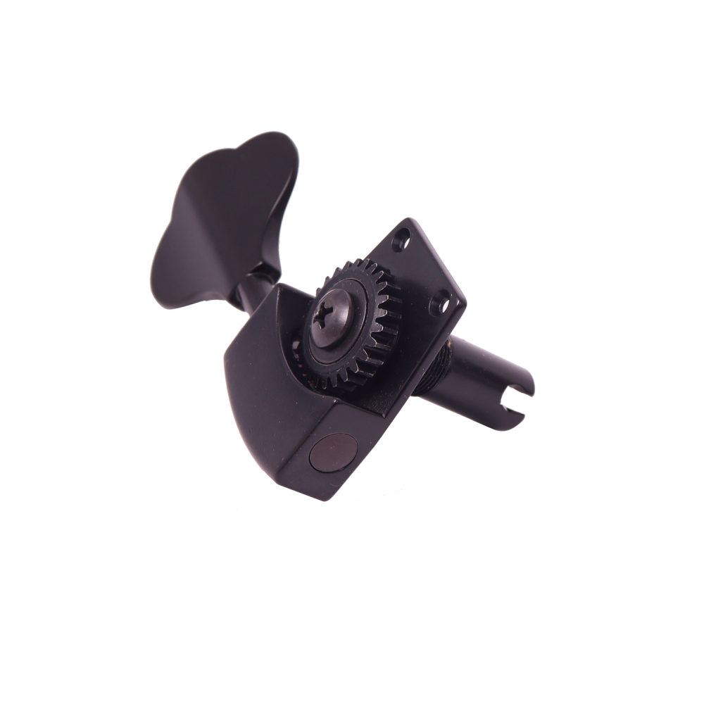 Bass Tuners 4 Right Handed - 1:26 Ratio Open Gear Tuning Key Pegs Machine Head Black Finish