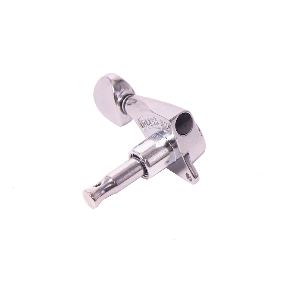 Tuners 6 Right Handed - 1:18 Ratio Tuning Key Pegs Machine Heads with Oval Knob Chrome Finish