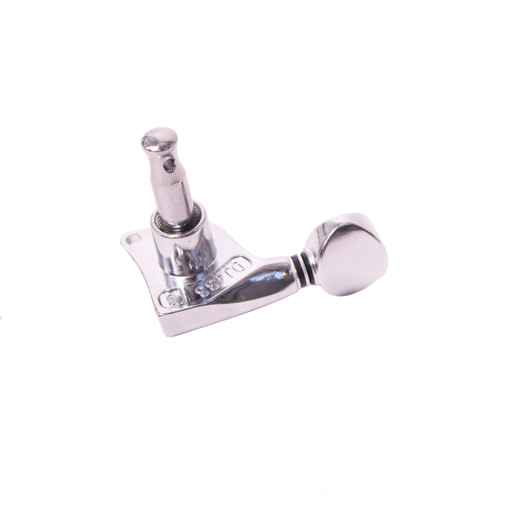 Tuners 6 Right Handed - 1:18 Ratio Tuning Key Pegs Machine Heads with Oval Knob Chrome Finish
