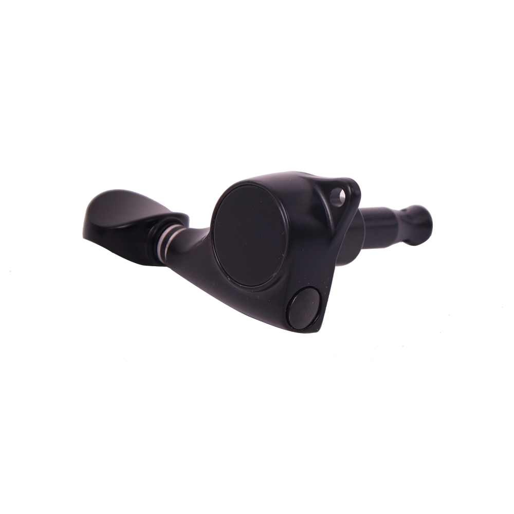 Tuners 6 Right Handed - 1:18 Ratio Tuning Key Pegs Machine Heads with Oval Knob Black Finish