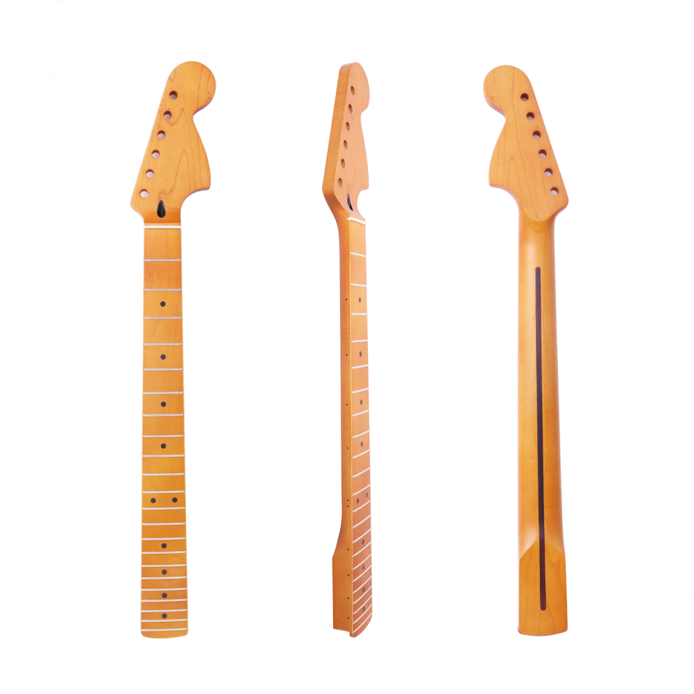 1970 Big Headstock Stratocaster Canadian Maple Neck 12" Radius 10 mm Holes 22 Frets Satin Finish