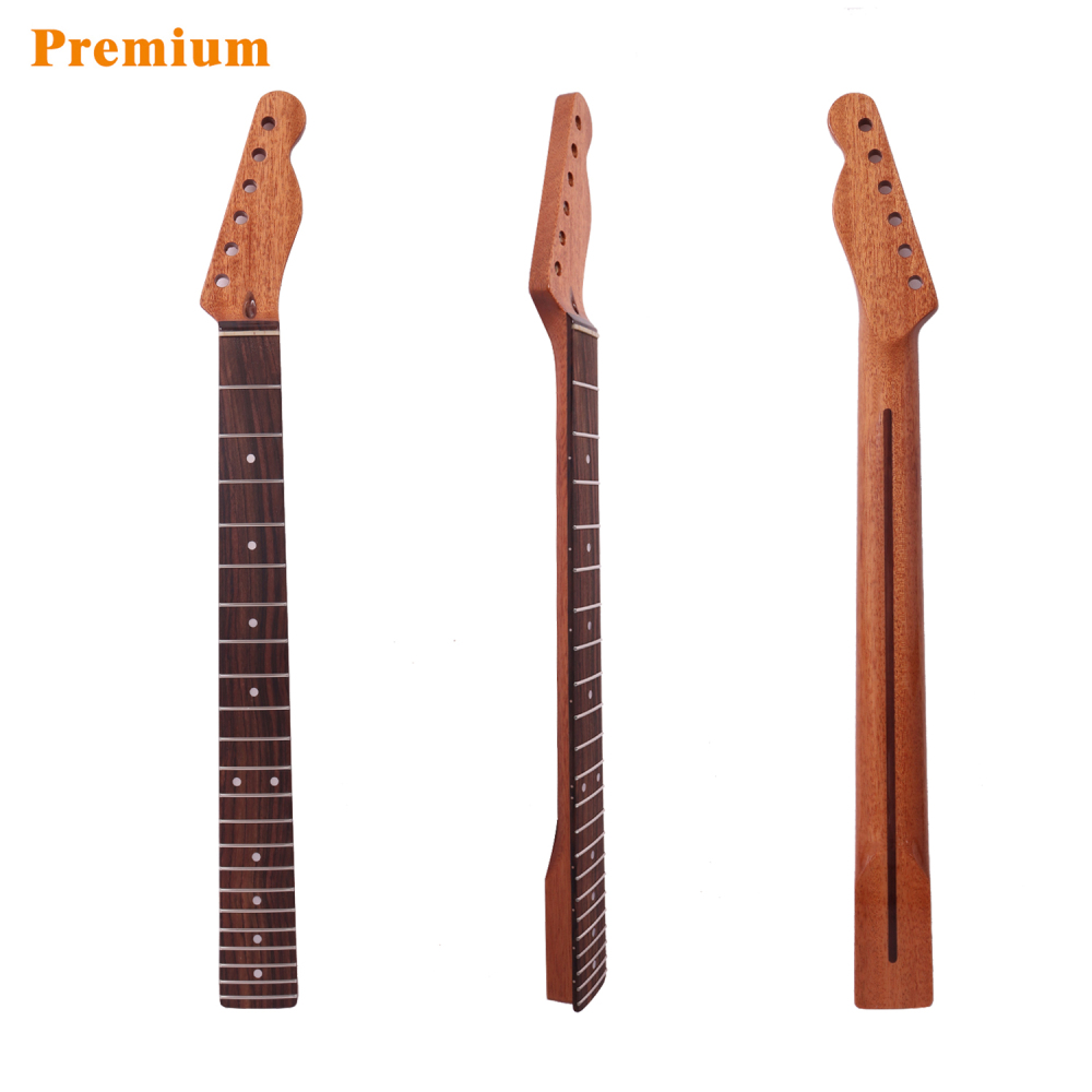Telecaster  Guitar Neck Rosewood Fretboard Congolese Mahogany Neck 9.5" Radius 10 mm Holes 22 Frets Gloss Finish