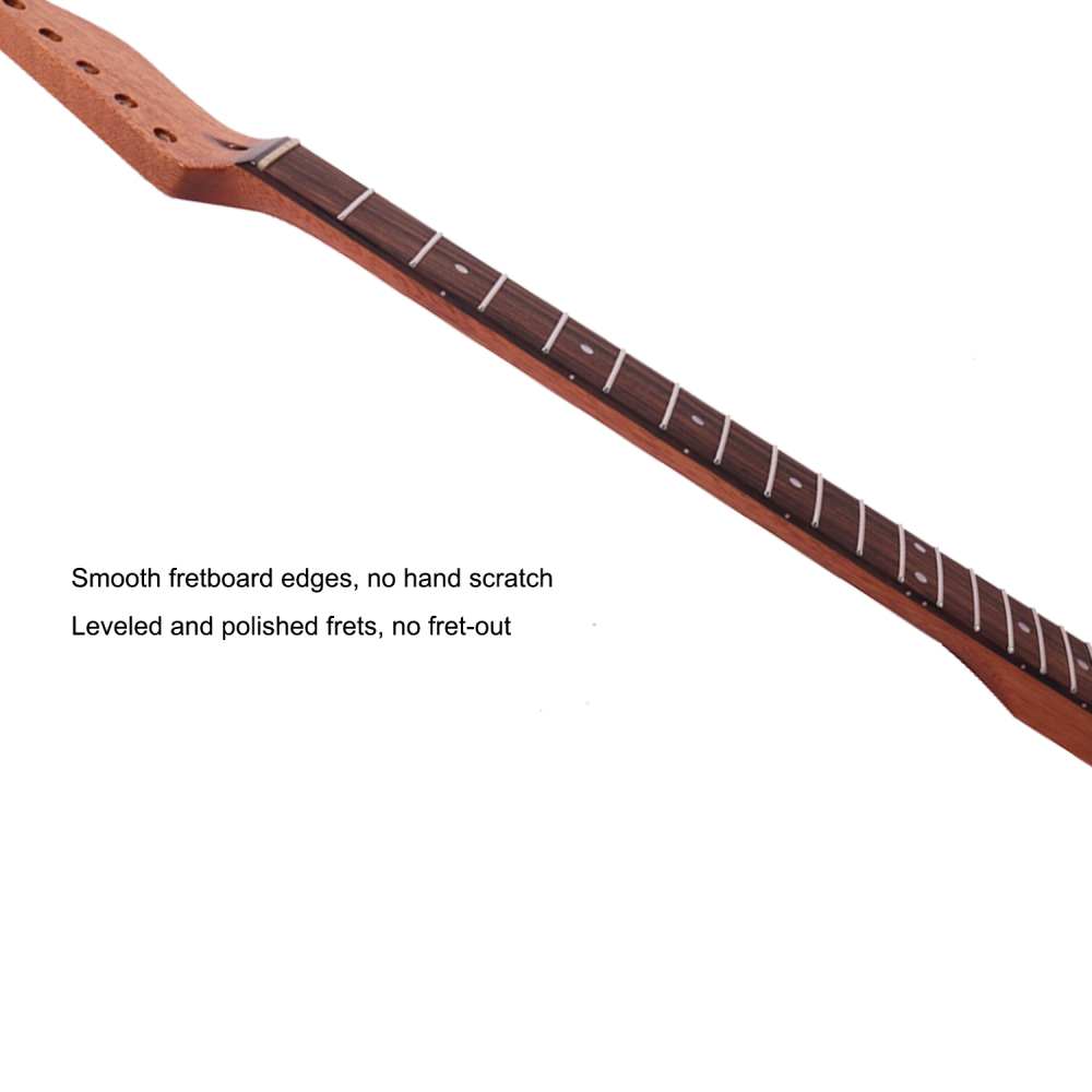 Telecaster  Guitar Neck Rosewood Fretboard Congolese Mahogany Neck 9.5" Radius 10 mm Holes 22 Frets Gloss Finish