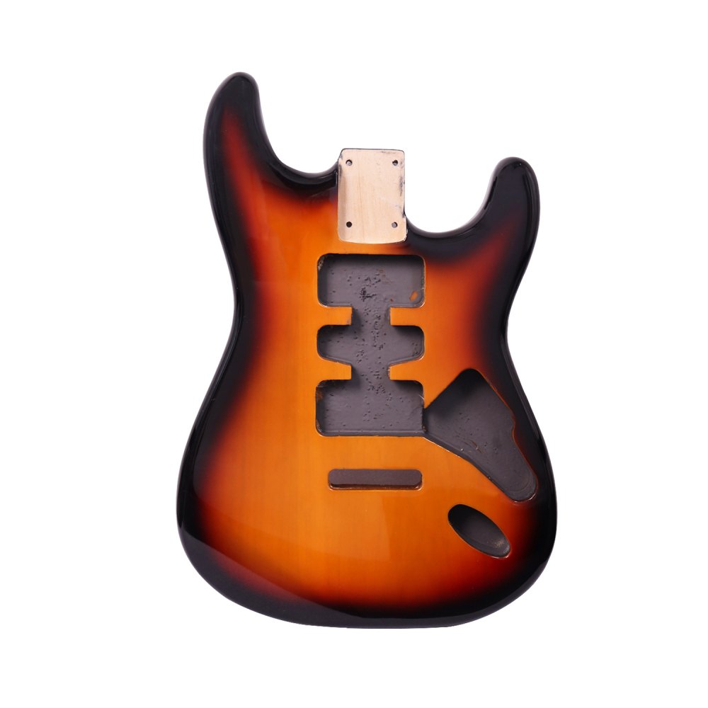 Roasted Poplar Electric Guitar Body Stratocaster HSH 3 Tune Sunburst Color