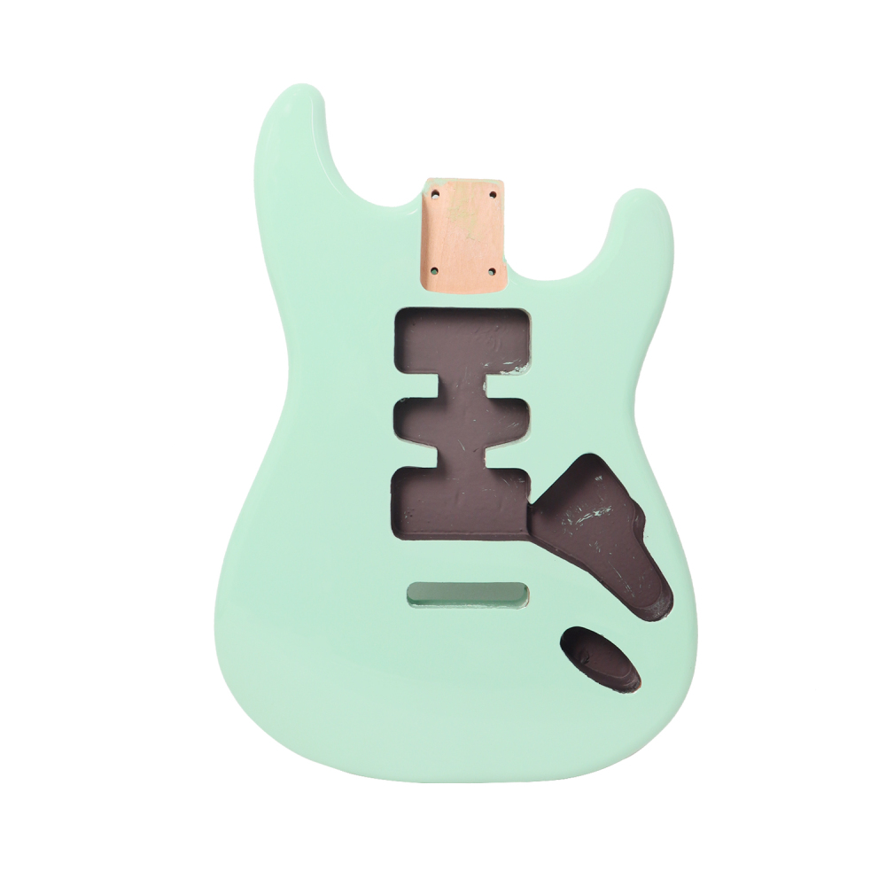 Roasted Poplar Electric Guitar Body Stratocaster HSH Surf Green Color