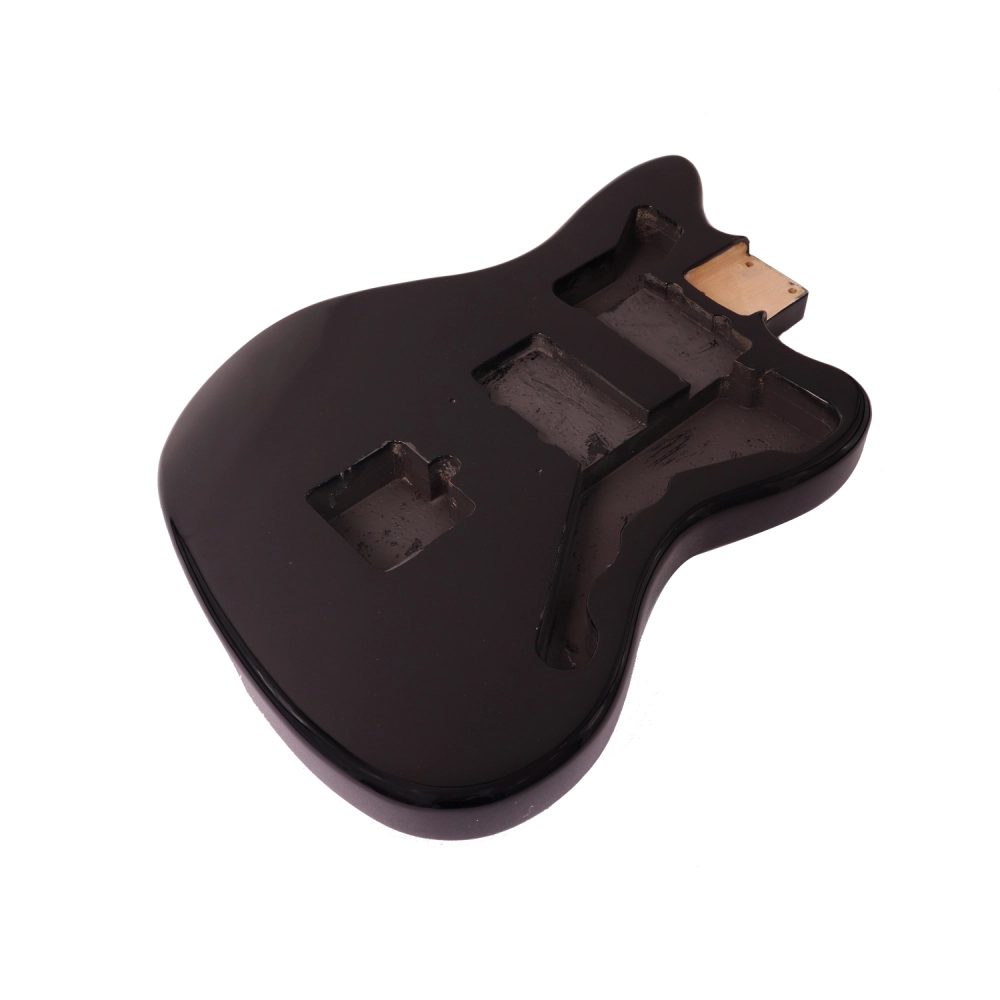 Roasted Poplar Electric Guitar Body Jazzmaster P90 Black Color front view