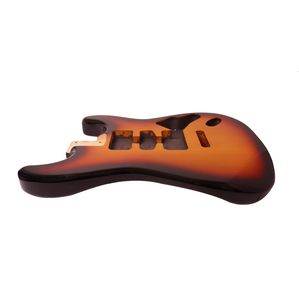 Roasted Poplar Electric Guitar Body Stratocaster HSH 3 Tune Sunburst Color