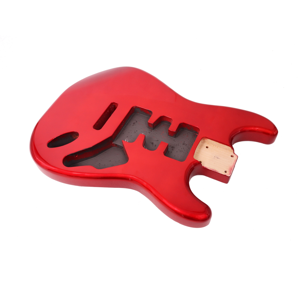 Roasted Poplar Electric Guitar Body Stratocaster HSH Candy Apple Red Color