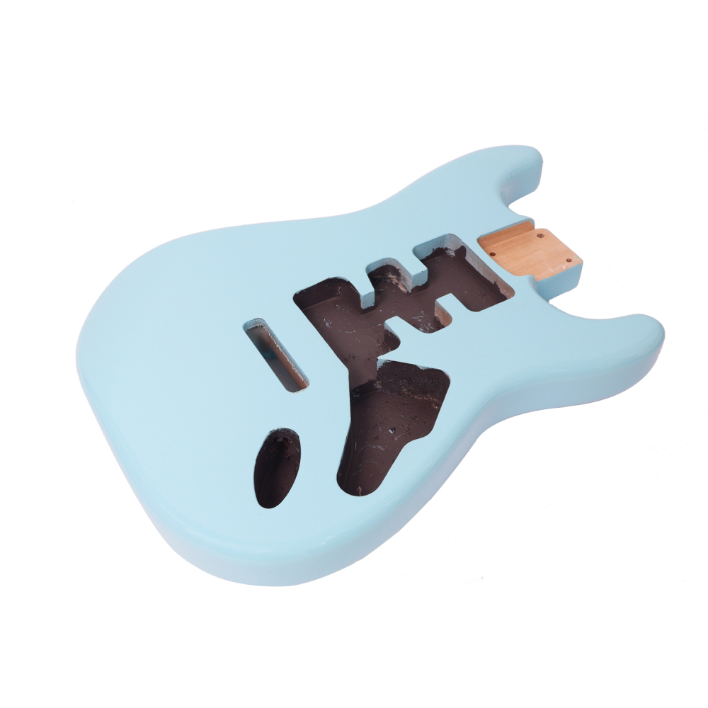 Roasted Poplar Electric Guitar Body Stratocaster HSH Sonic Blue Color