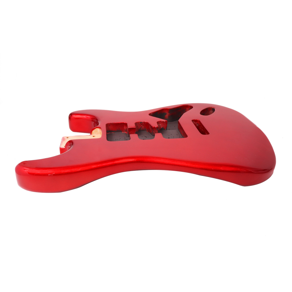 Roasted Poplar Electric Guitar Body Stratocaster HSH Candy Apple Red Color