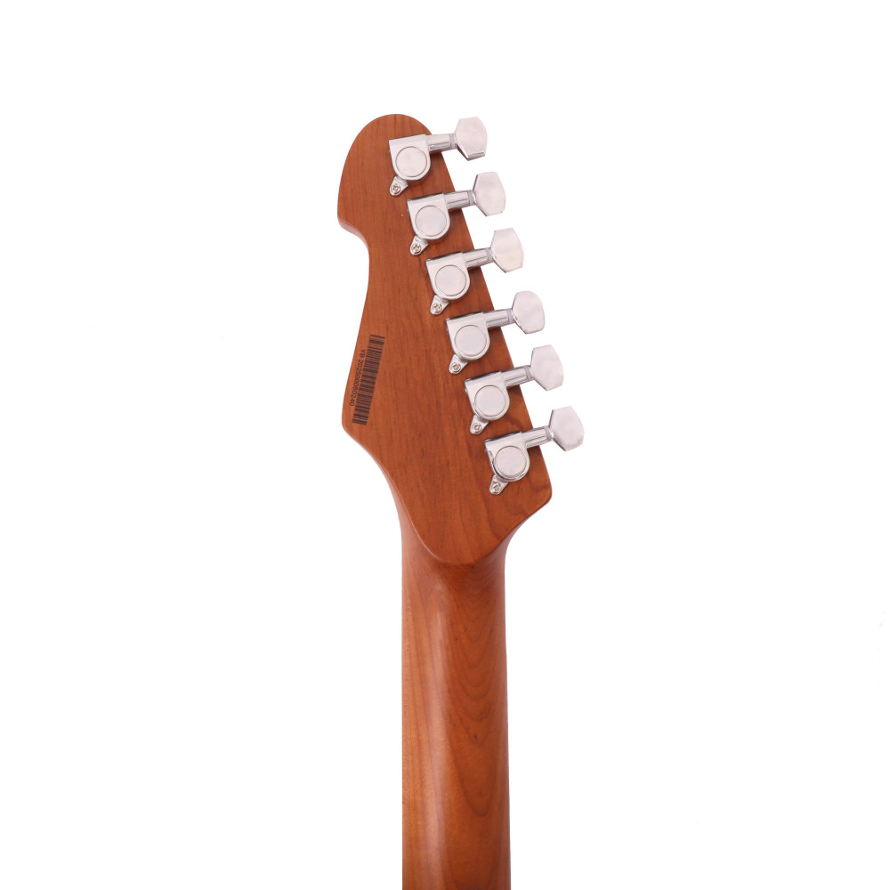 Stratocaster Electric Guitar Roasted Maple Neck Rosewood Fretboard SSH Ceramic Pickups 6-Point Tremolo Bone Nut Cream Color