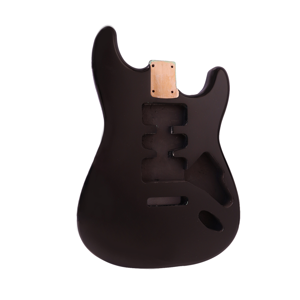 Roasted Poplar Electric Guitar Body Stratocaster HSH Black Color