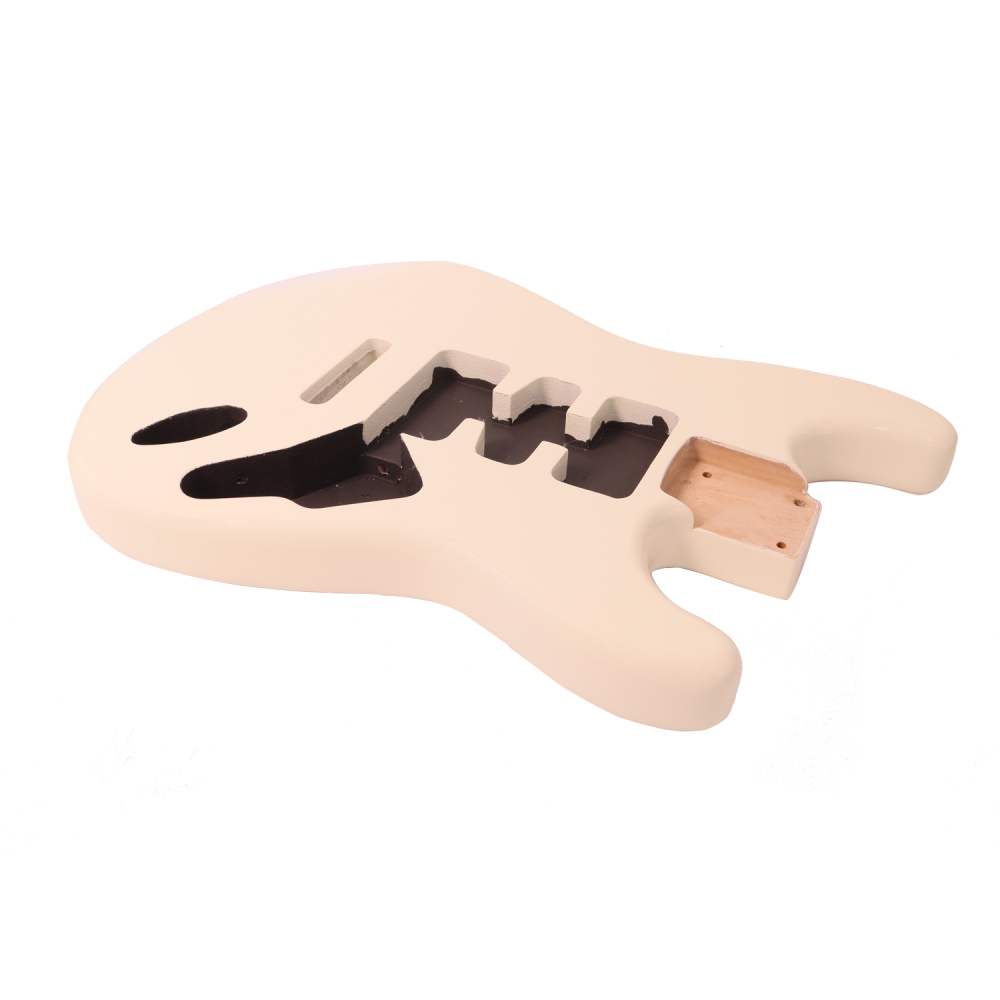 Roasted Poplar Electric Guitar Body Stratocaster HSH Cream Color