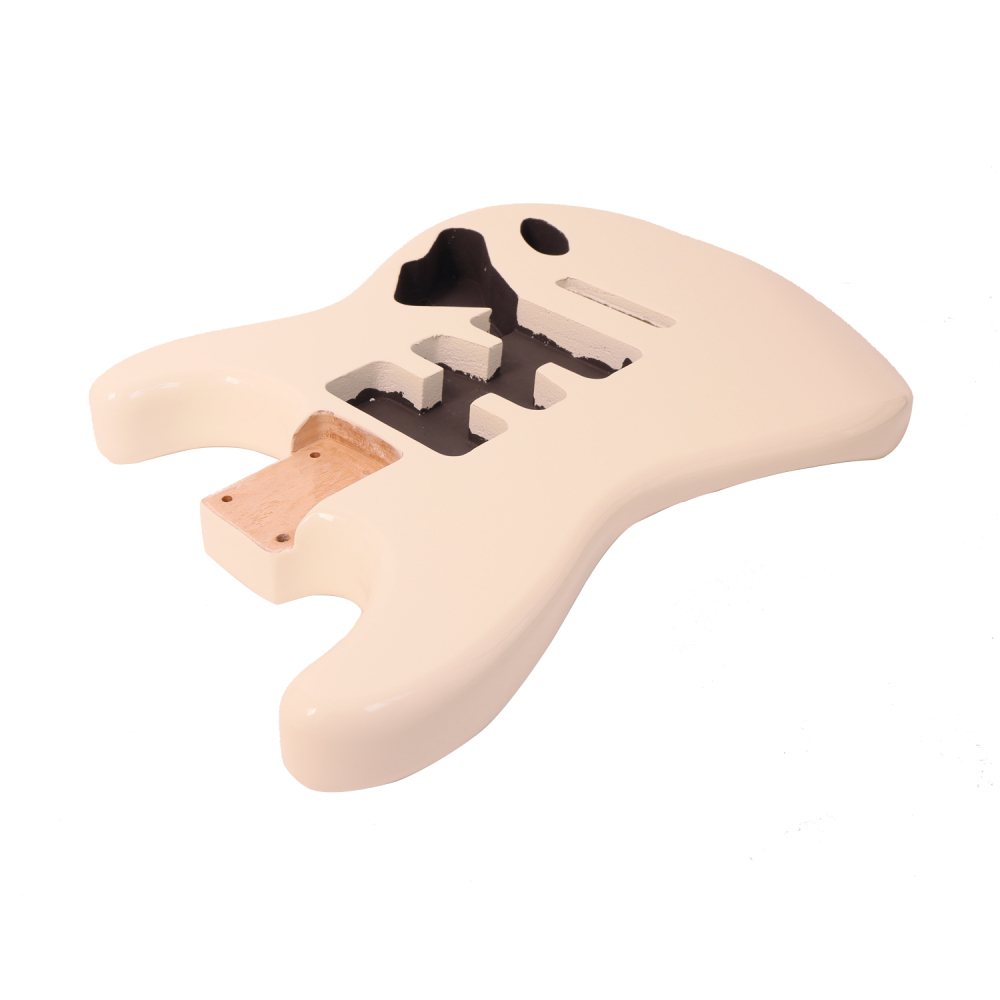 Roasted Poplar Electric Guitar Body Stratocaster HSH Cream Color