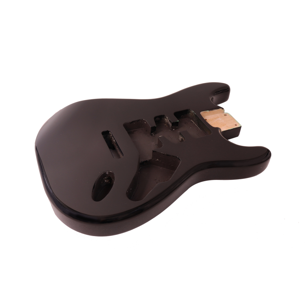 Roasted Poplar Electric Guitar Body Stratocaster HSH Black Color