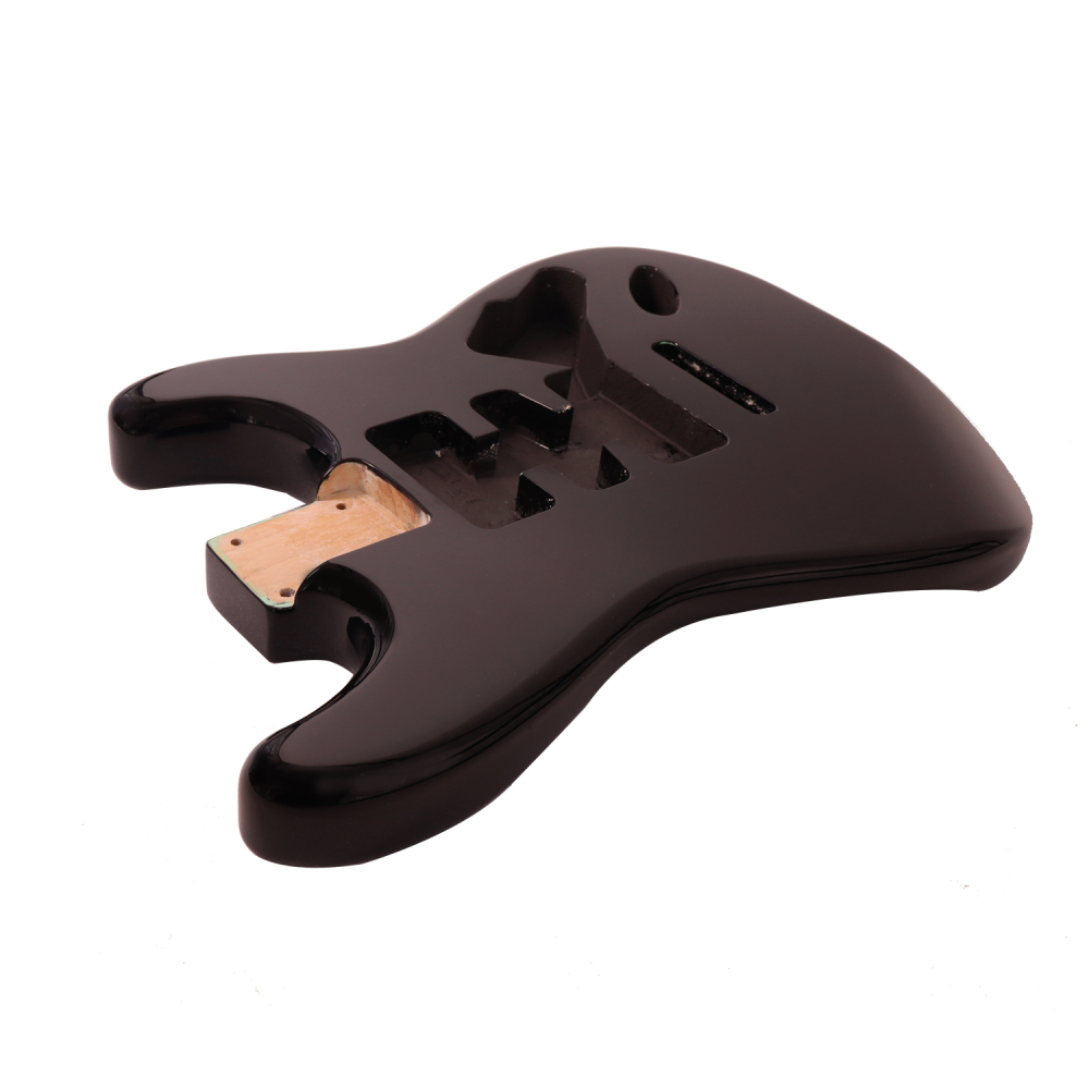 Roasted Poplar Electric Guitar Body Stratocaster HSH Black Color
