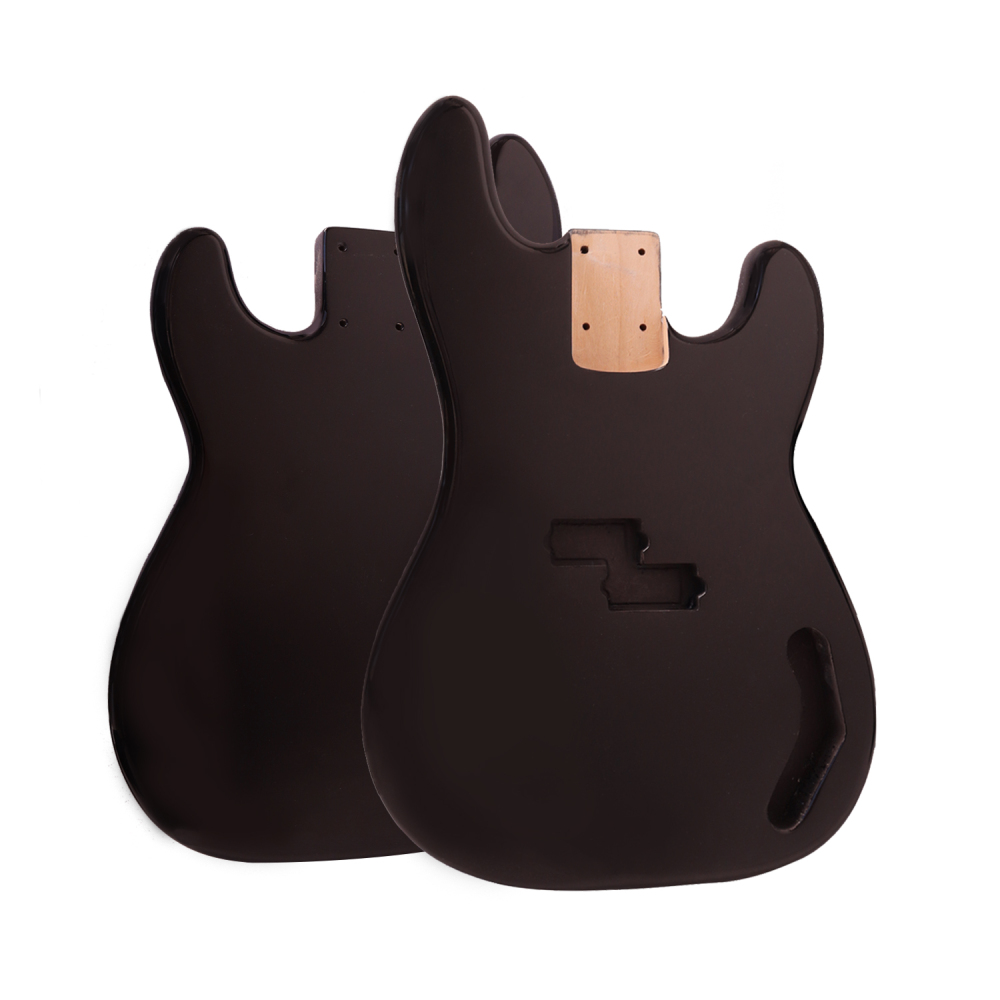 Roasted Poplar Bass Guitar Body Precision Bass P-Bass Body Black Color