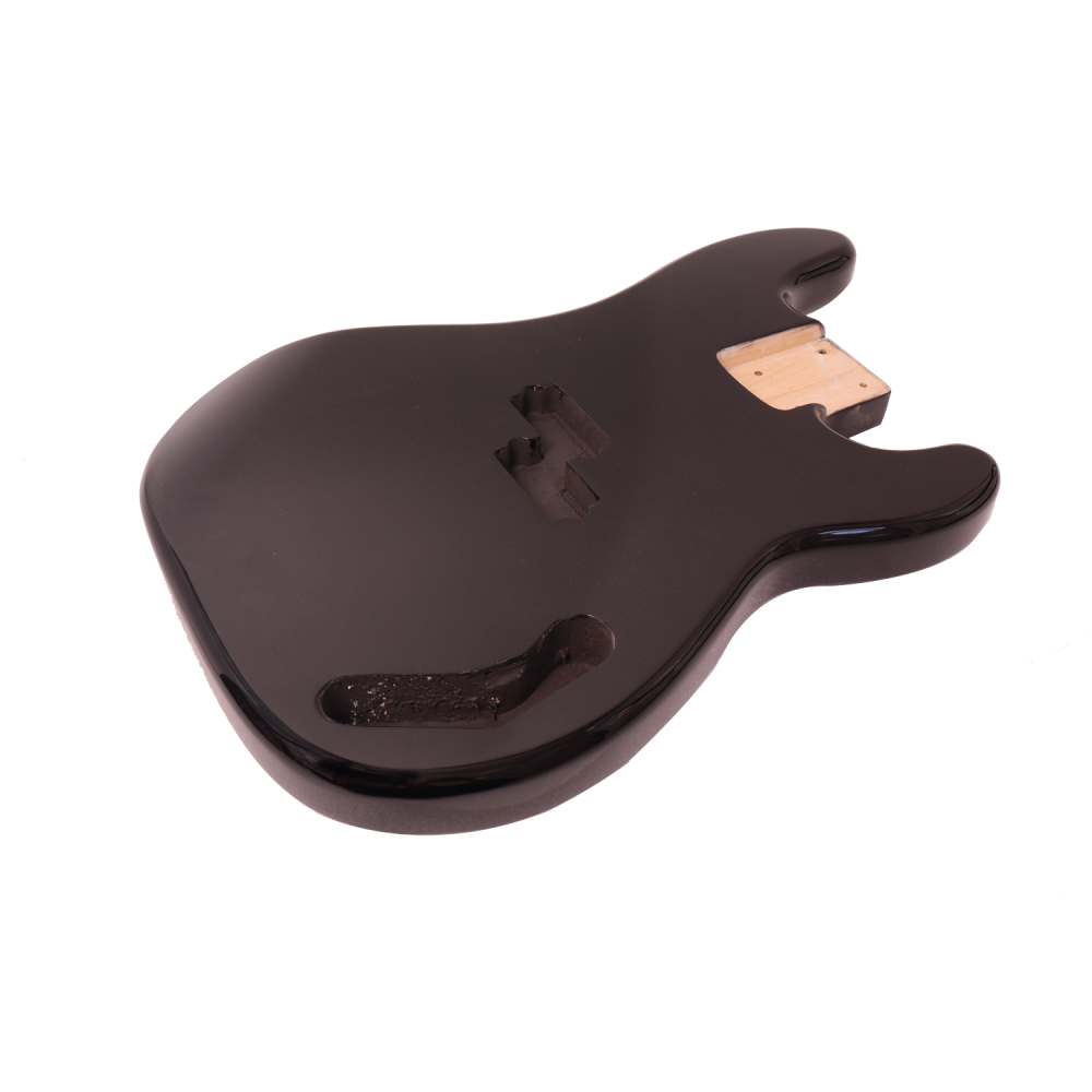 Roasted Poplar Bass Guitar Body Precision Bass P-Bass Body Black Color