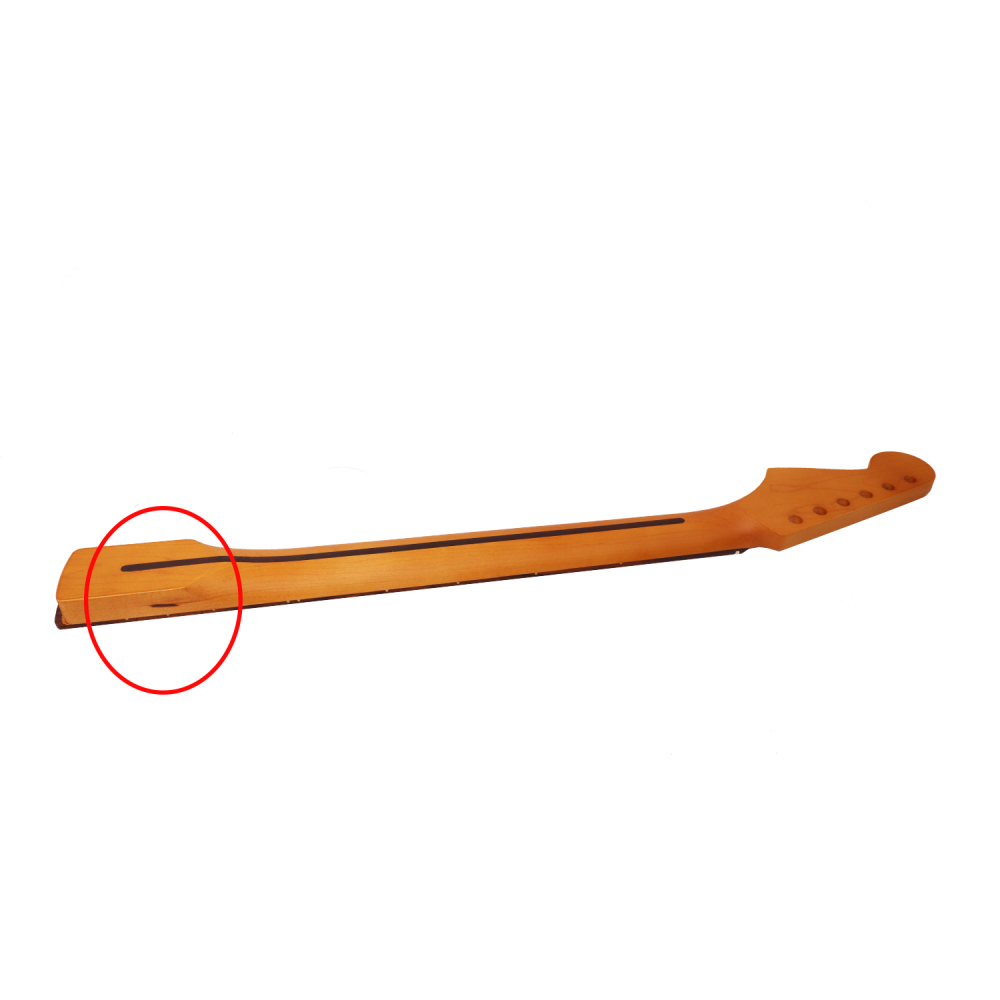 【B-Stock】Stratocaster Guitar Neck Rosewood Fretboard Maple Neck 12" Radius 10 mm Holes 22 Frets Satin Finish
