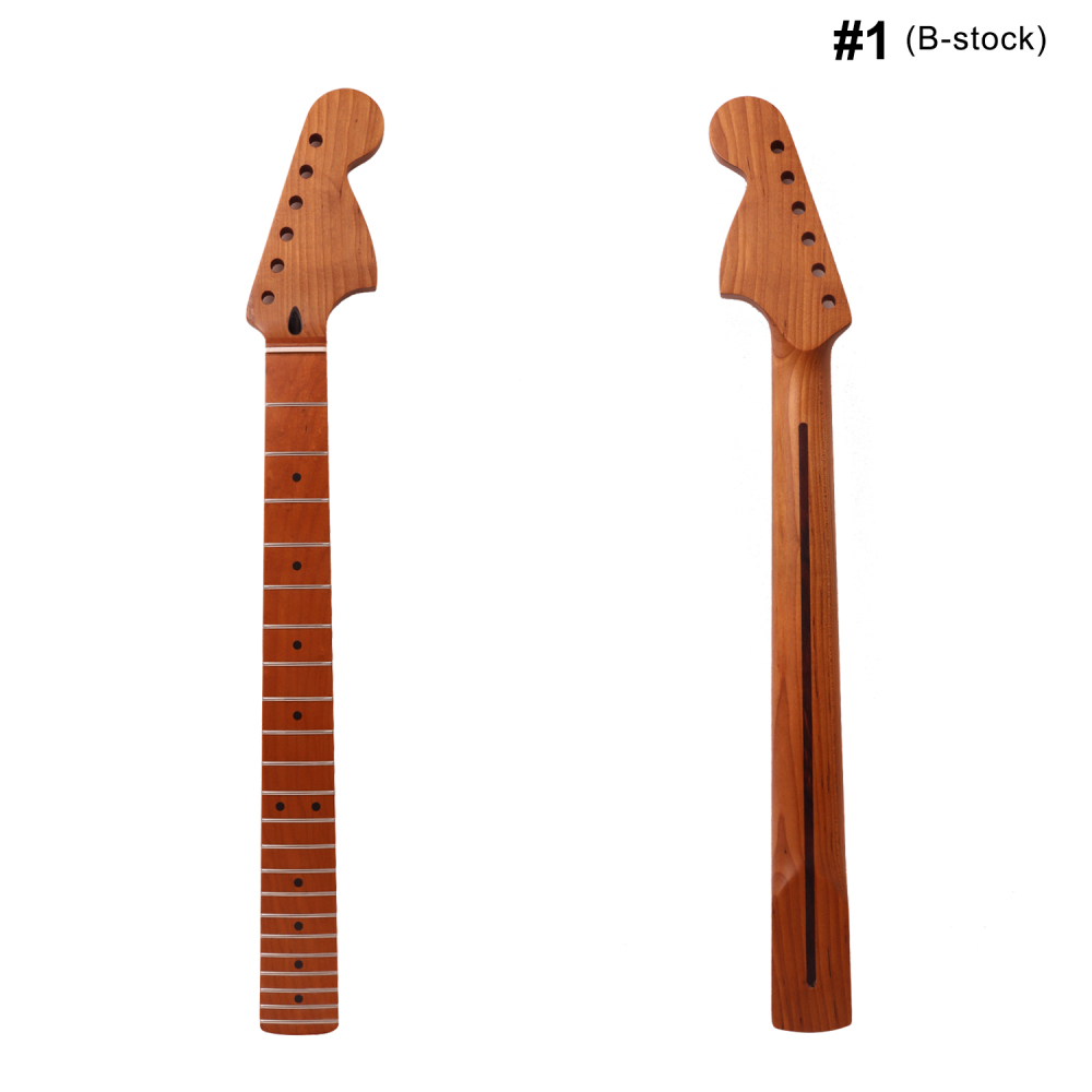 【B-Stock】1970 Big Headstock Stratocaster Roasted Maple Neck 12" Radius 10 mm Holes 22 Frets Satin Finish
