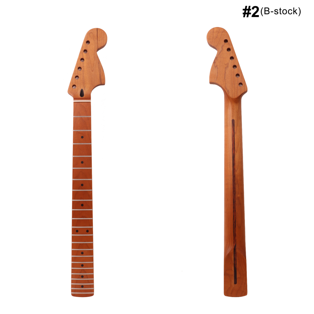 【B-Stock】1970 Big Headstock Stratocaster Roasted Maple Neck 12" Radius 10 mm Holes 22 Frets Satin Finish
