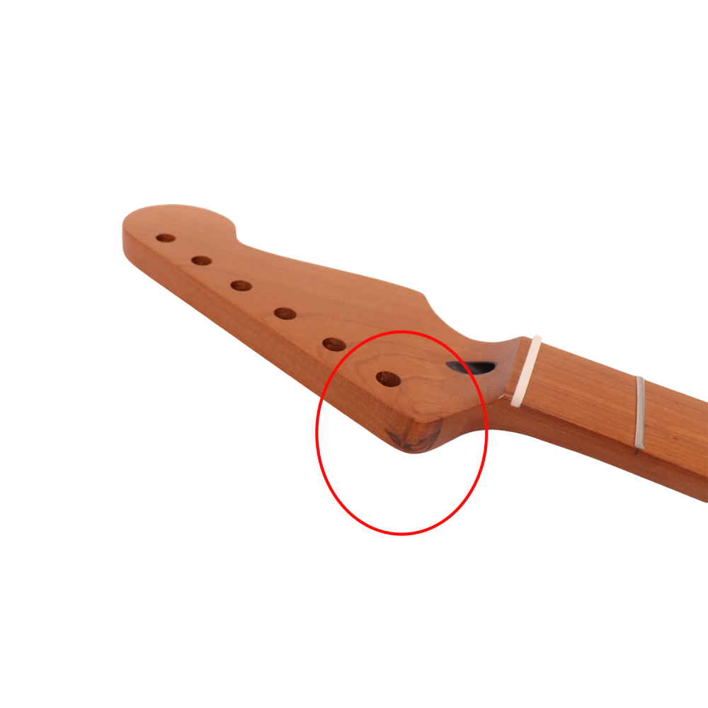 【B-Stock】Stratocaster Guitar Neck Roasted Maple Neck 9.5" Radius 8 mm Holes 21 Frets Satin Finish